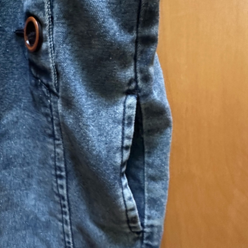 Three Bird Nest Blue Denim Jumpsuit - Picture 4 of 6